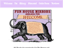 Tablet Screenshot of funhousemirrors.com